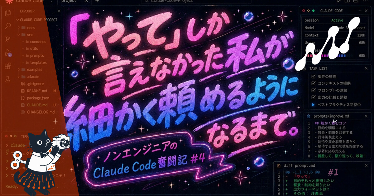 ノンエンジニアのClaude Code奮闘記 #4 「やって」しか言えなかった私が、細かく頼めるようになるまで