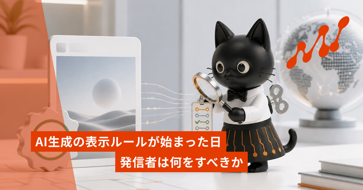 AI生成の表示ルールが始まった日｜発信者は何をすべきか