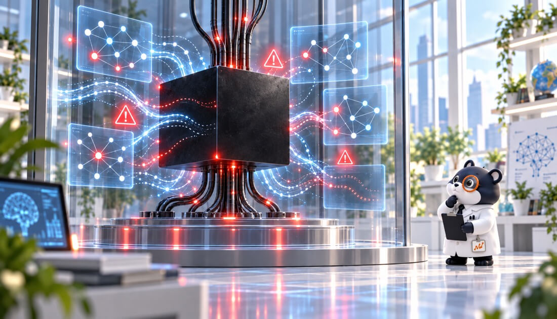 ブラックボックス化したAIの推論過程を外から観察するハムスター研究員